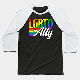 Lgbtq Ally Proud Gay Pride Lgbtq Baseball T-Shirt